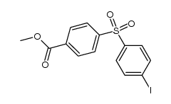 4-iodo-4'-carbomethoxydiphenyl sulfone Structure