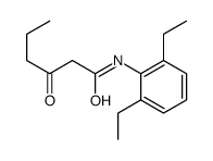 N-(2,6-diethylphenyl)-3-oxohexanamide结构式