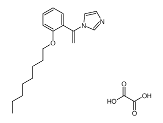 1-[1-(2-octoxyphenyl)ethenyl]imidazole,oxalic acid Structure