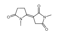 1,1'-dimethyl-dihydro-[2,3']bipyrrolylidene-5,2',5'-trione Structure