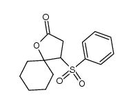 4-(phenylsulfonyl)-1-oxaspiro[4.5]decan-2-one结构式
