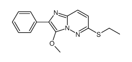 6-ethylsulfanyl-3-methoxy-2-phenylimidazo[1,2-b]pyridazine Structure