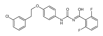 N-[[4-[2-(3-chlorophenyl)ethoxy]phenyl]carbamoyl]-2,6-difluorobenzamide Structure