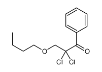 3-butoxy-2,2-dichloro-1-phenylpropan-1-one Structure