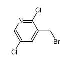 3-(bromomethyl)-2,5-dichloropyridine结构式