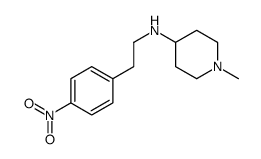 1-methyl-N-(4-nitrophenethyl)piperidin-4-amine Structure