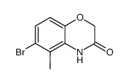 6-溴-5-甲基-2H-苯并[b][1,4]恶嗪-3(4H)-酮结构式