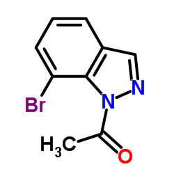 Ethanone, 1-(7-bromo-1H-indazol-1-yl)- structure