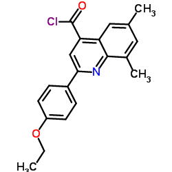 2-(4-Ethoxyphenyl)-6,8-dimethyl-4-quinolinecarbonyl chloride结构式