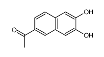 Ethanone, 1-(6,7-dihydroxy-2-naphthalenyl)- (9CI) Structure