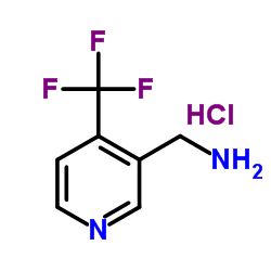 3-Pyridinemethanamine, 4-(trifluoromethyl)-, hydrochloride (1:1) Structure
