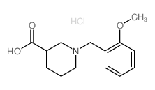 1-(2-Methoxybenzyl)piperidine-3-carboxylic acid hydrochloride Structure