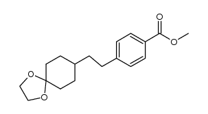 Methyl 4-[2-(1,4-Dioxaspiro[4.5]dec-8-yl)ethyl]benzoate Structure