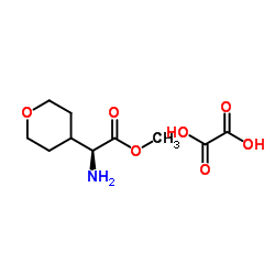 Methyl (2S)-amino(tetrahydro-2H-pyran-4-yl)acetate ethanedioate (1:1) Structure