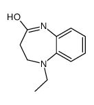 5-ethyl-3,4-dihydro-1H-1,5-benzodiazepin-2-one结构式