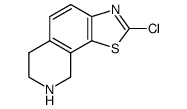 Thiazolo[4,5-h]isoquinoline, 2-chloro-6,7,8,9-tetrahydro- (9CI) structure