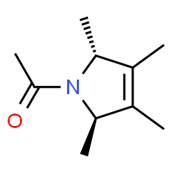 1H-Pyrrole, 1-acetyl-2,5-dihydro-2,3,4,5-tetramethyl-, trans- (9CI) picture