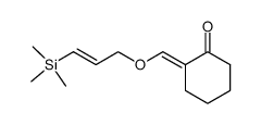 2-<(E)-<<(E)-3-(trimethylsilyl)allyl>oxy>methylene>cyclohexanone结构式