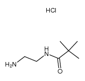 N-(2-aminoethyl)-2,2-dimethylpropanamide hydrochloride结构式