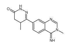 3,4-Dihydro-4-imino-3-methyl-7-(2,3,4,5-tetrahydro-5-methyl-3-oxo-6-pyridazinyl)quinazoline Structure