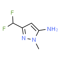 3-(difluoromethyl)-1-methyl-1H-pyrazol-5-amine structure