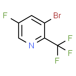 3-Bromo-5-fluoro-2-(trifluoromethyl)pyridine结构式
