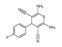 2,6-二氨基-4-(4-氟苯基)-4H-硫代吡喃-3,5-二甲腈结构式