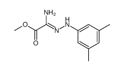 methyl 2-amino-2-(2-(3,5-dimethylphenyl)hydrazono)acetate结构式