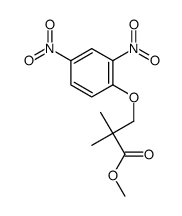 methyl 3-(2,4-dinitrophenoxy)-2,2-dimethylpropanoate结构式