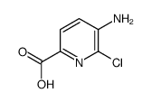 5-amino-6-chloropyridine-2-carboxylic acid结构式