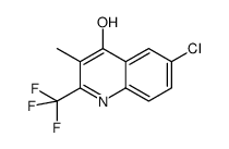 6-chloro-3-methyl-2-(trifluoromethyl)quinolin-4-ol结构式