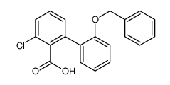 2-chloro-6-(2-phenylmethoxyphenyl)benzoic acid结构式