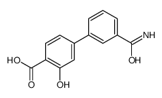 4-(3-carbamoylphenyl)-2-hydroxybenzoic acid Structure