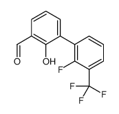 3-[2-fluoro-3-(trifluoromethyl)phenyl]-2-hydroxybenzaldehyde结构式