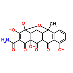 (6aS,7aR,8S,11aR,12aS)-5,6a,7,7a,8,9,11a,12a-Octahydro-4,8,11,11a,13-pentahydroxy-12a-Methyl-5,9-dioxo-6,8-Methano-6H-benzo[c]xanthene-10-carboxamide Structure