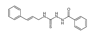 2-benzoyl-N-(3-phenylallyl)hydrazine-1-carbothioamide Structure