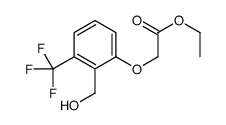Ethyl [2-(hydroxymethyl)-3-(trifluoromethyl)phenoxy]acetate结构式