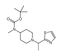 Methyl-[1-(1-thiazol-2-yl-ethyl)-piperidin-4-yl]-carbamic acid tert-butyl ester Structure