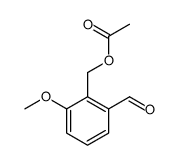 (2-formyl-6-methoxyphenyl)methyl acetate结构式