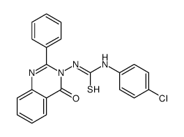 1-(4-chlorophenyl)-3-(4-oxo-2-phenylquinazolin-3-yl)thiourea结构式