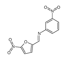 N-(5-nitrofurfurylidene)-3-nitroaniline结构式