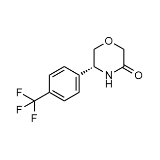 (R)-5-(4-(Trifluoromethyl)phenyl)morpholin-3-one Structure