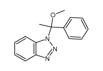 1-(1-methoxy-1-phenylethyl)-1H-benzo[d][1,2,3]triazole结构式