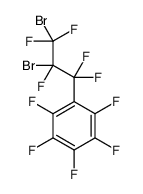1-(2,3-dibromo-1,1,2,3,3-pentafluoropropyl)-2,3,4,5,6-pentafluorobenzene结构式