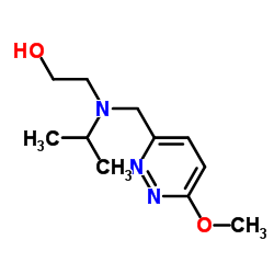 2-{Isopropyl[(6-methoxy-3-pyridazinyl)methyl]amino}ethanol Structure