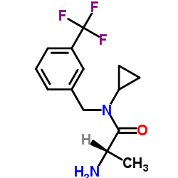 N-Cyclopropyl-N-[3-(trifluoromethyl)benzyl]alaninamide结构式