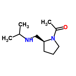 1-{(2S)-2-[(Isopropylamino)methyl]-1-pyrrolidinyl}ethanone结构式