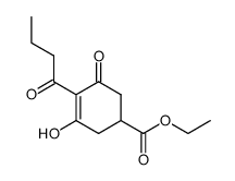 2-Propylcarbonyl-5-ethoxycarbonyl-3-hydroxy-2-cyclohexen-1-one Structure