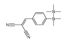 2-[[4-[dimethyl(trimethylsilyl)silyl]phenyl]methylidene]propanedinitrile Structure