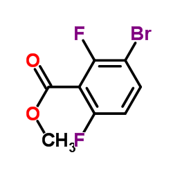 3-溴-2,6-二氟苯甲酸甲酯结构式